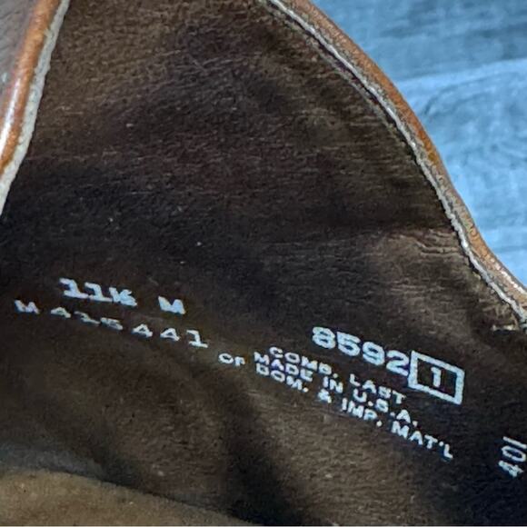 Munro American Brown Leather Slingback Sandals Minimalist Women’s Size 11 1/2 - Picture 7 of 7